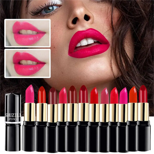 Matte Velvet Mini Tube Lipstick – Long-Lasting Waterproof & Sweatproof Double-Ended Lip Gloss | 12 Shades Peaceful Pleasures Health and Wellness