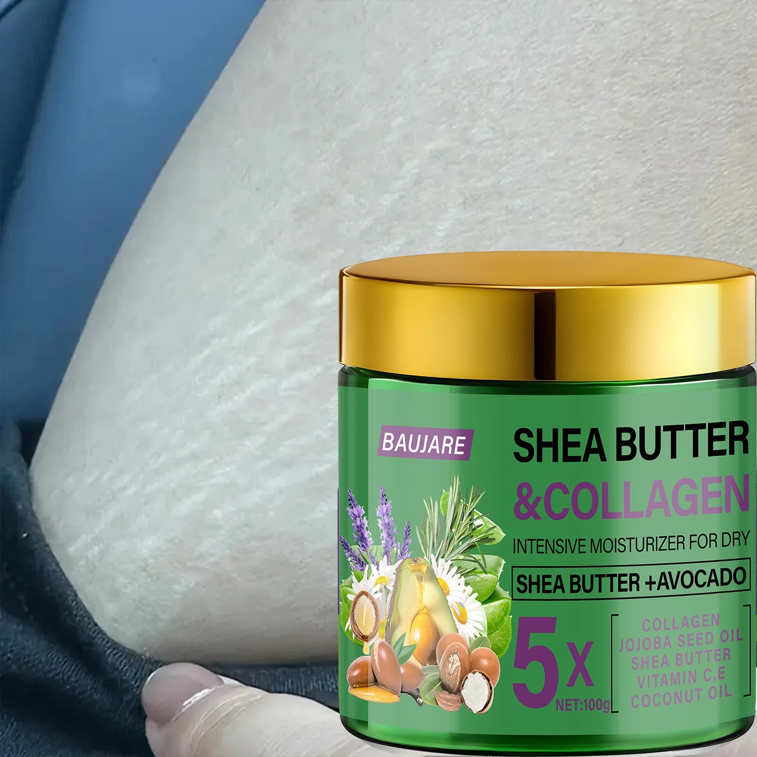 Shea Butter & Collagen Face Cream | Avocado & Hyaluronic Acid Face & Body Cream Peaceful Pleasures Health and Wellness