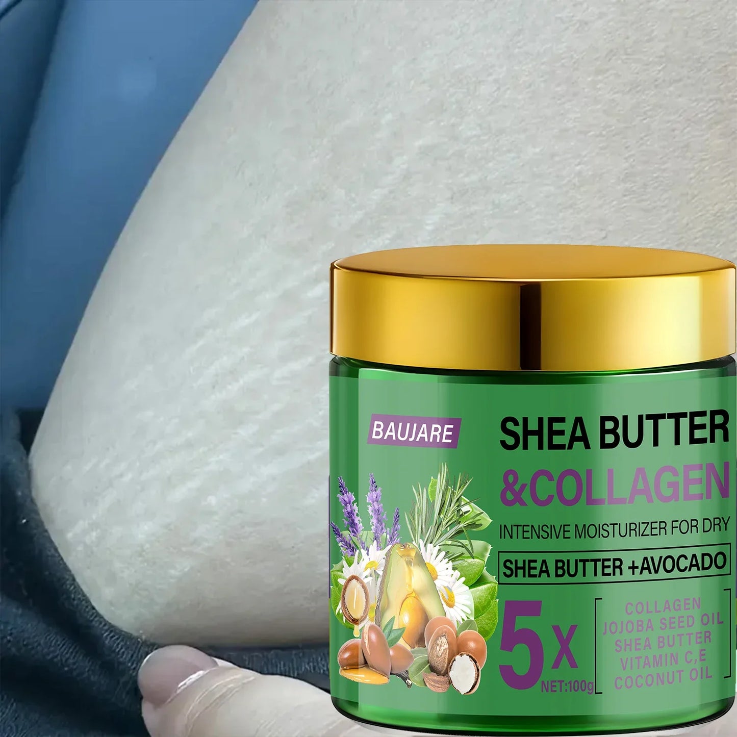 Shea Butter & Collagen Face Cream | Avocado & Hyaluronic Acid