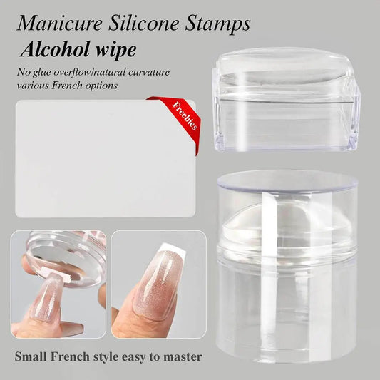 French Nail Art Stamper – Clear Silicone Stamp & Scraper Nail Art Stamper Oasis Select
