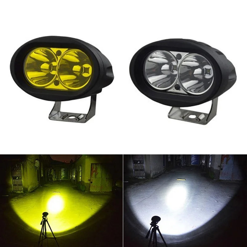 20w Oval LED Car Light Auxiliary Lighting 12-85v Spotlight Warning Lamp For Off-Road Vehicle Motorcycle Car Accessory Peaceful Pleasures Health and Wellness