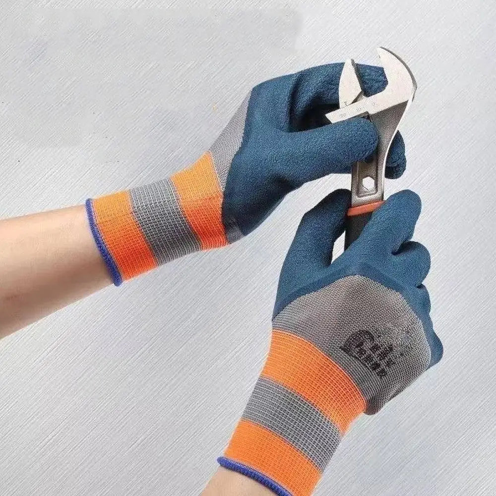 12Pair Wear-resistant Tire Rubber Glove Non-slip Breathable Work Gloves Safety Waterproof Labor Protection Gloves Garden Fishing Peaceful Pleasures Health and Wellness