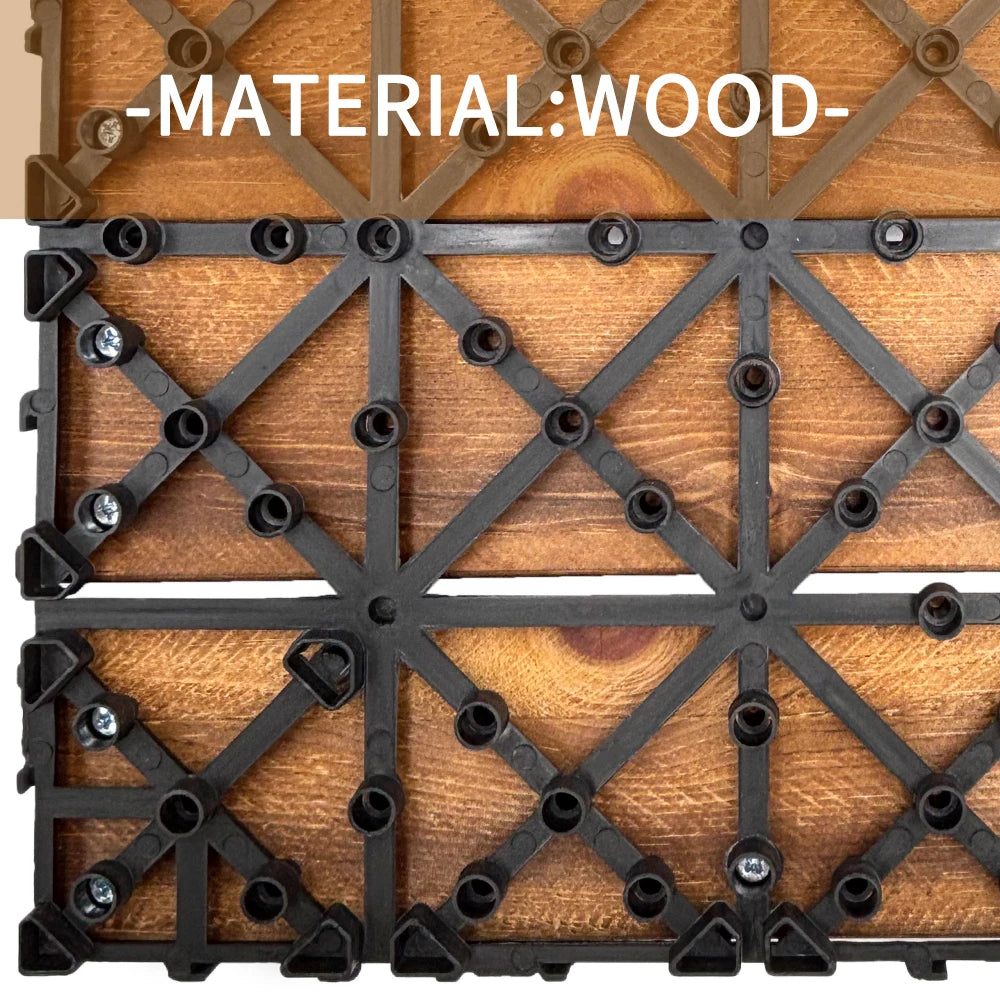 30PCS Outdoor Ground Decoration Of Household Splicing Solid Wood Flooring, Terrace, Courtyard, Balcony Renovation Peaceful Pleasures Health and Wellness