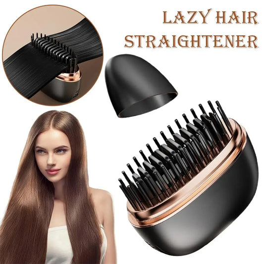 Cordless 2-in-1 Hair Straightener Brush | Wireless Styler Cordless Hair Styler Peaceful Pleasures Health and Wellness