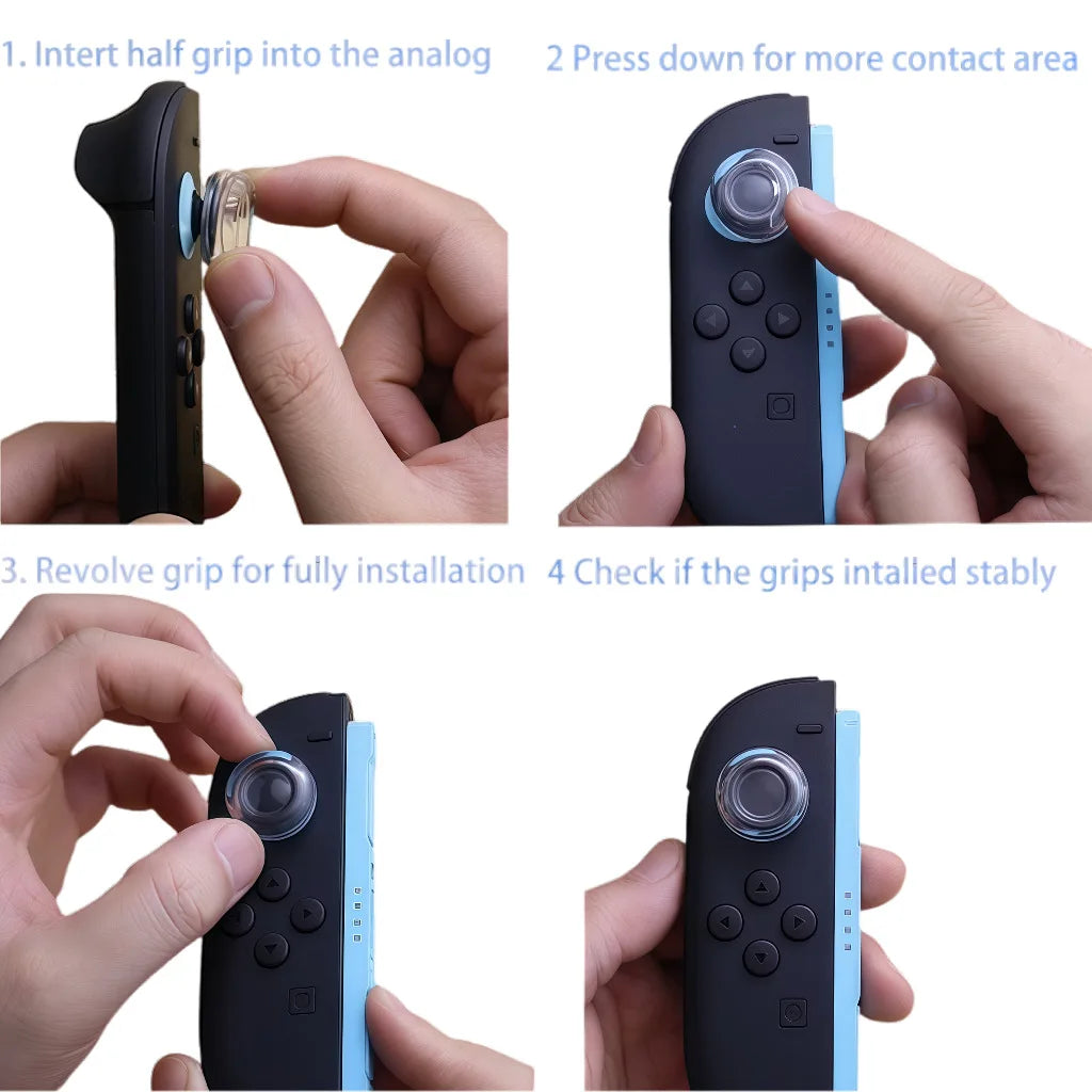 Joystick Cap Liquid Silicone Protective Cap Suitable For Switch2 Game Console Controller Transparent Controller Crystal Cap Peaceful Pleasures Health and Wellness