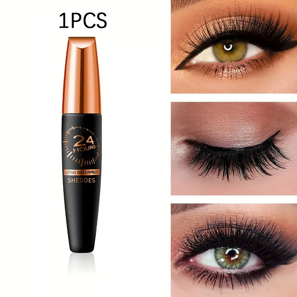 Waterproof Slim Black Mascara – Smudge-Proof Natural Lashes