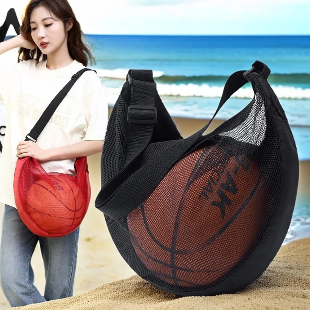 Single Shoulder Crossbody Basketball Bag Portable Storage Student