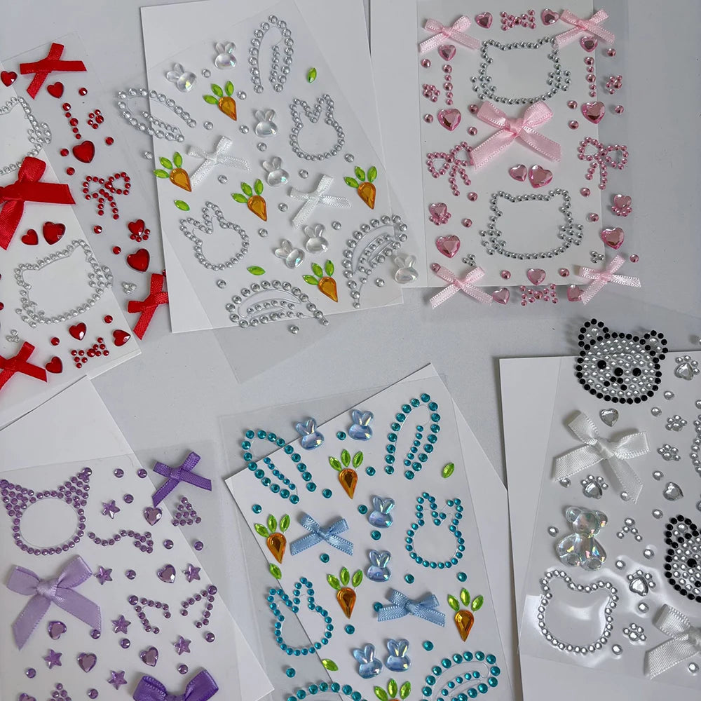 Cute Little Animal Diamond Stickers Concert Support Decoration DIY