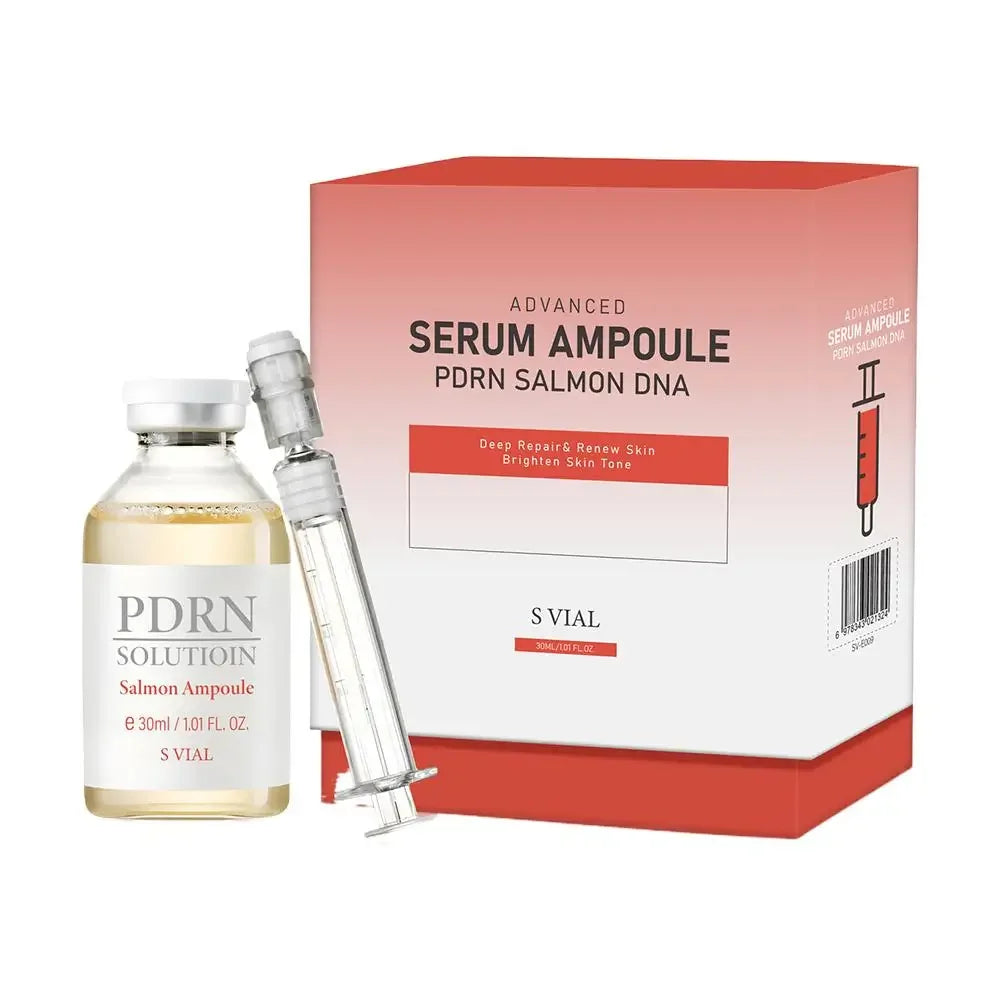 Korean S VIAL Advanced Serum Ampoule - PDRN Salmon DNA, Natural Stem Cell Complex, Deep Repair & Renew Skin, Brighten, Anti-Age Peaceful Pleasures Health and Wellness PDRN