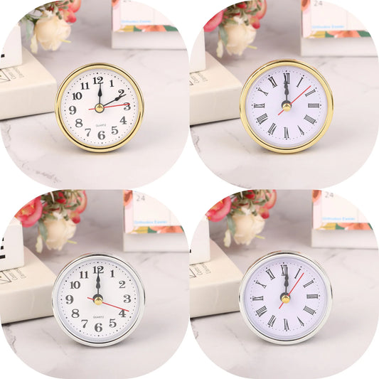 Roman Number / Arabic Number Clock Round Clock Craft Quartz Movement 2-1/2" (65mm) Round Clocks Head Insert Repair Part Peaceful Pleasures Health and Wellness