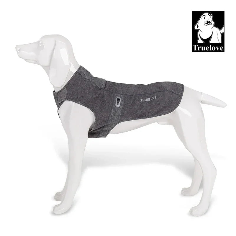 Truelove Anti-Bacterial Pet Coat New Design Pet Apparel Soft Breathable Dog Coat Adjustable Buckle Reflctive Material TLG2521 Peaceful Pleasures Health and Wellness Charcoal Gray L China Mainland