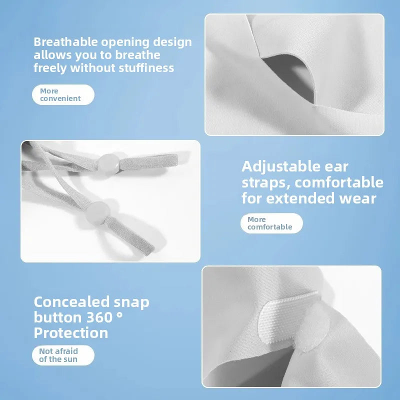 Ice Silk Face Mask UPF 50+ Cooling UV Sun Protection Gaiter