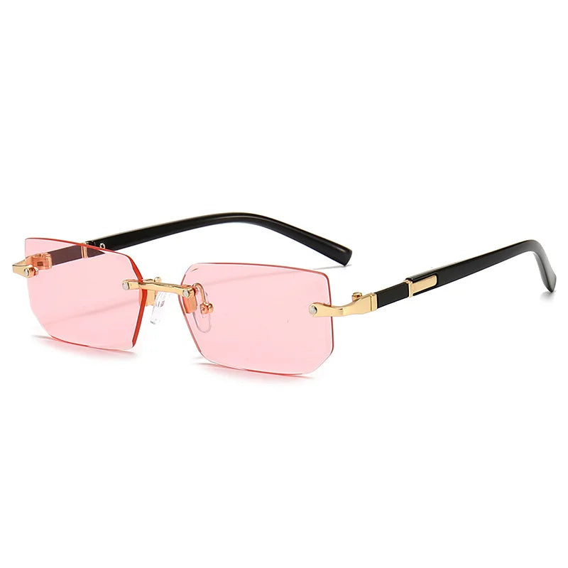 Women's Frameless Square Jelly Sunglasses UV400 | Colorful