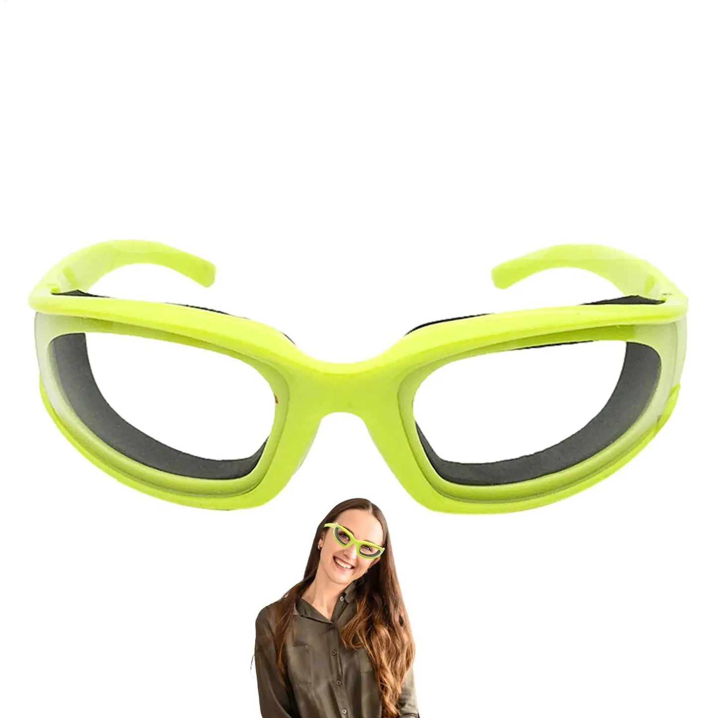 Anti-Crying Onion Goggles No-Tear Eye Protection for Kitchen Cooking with Anti-Fog Lens Universal Fit Over Prescription Glasses Peaceful Pleasures Health and Wellness