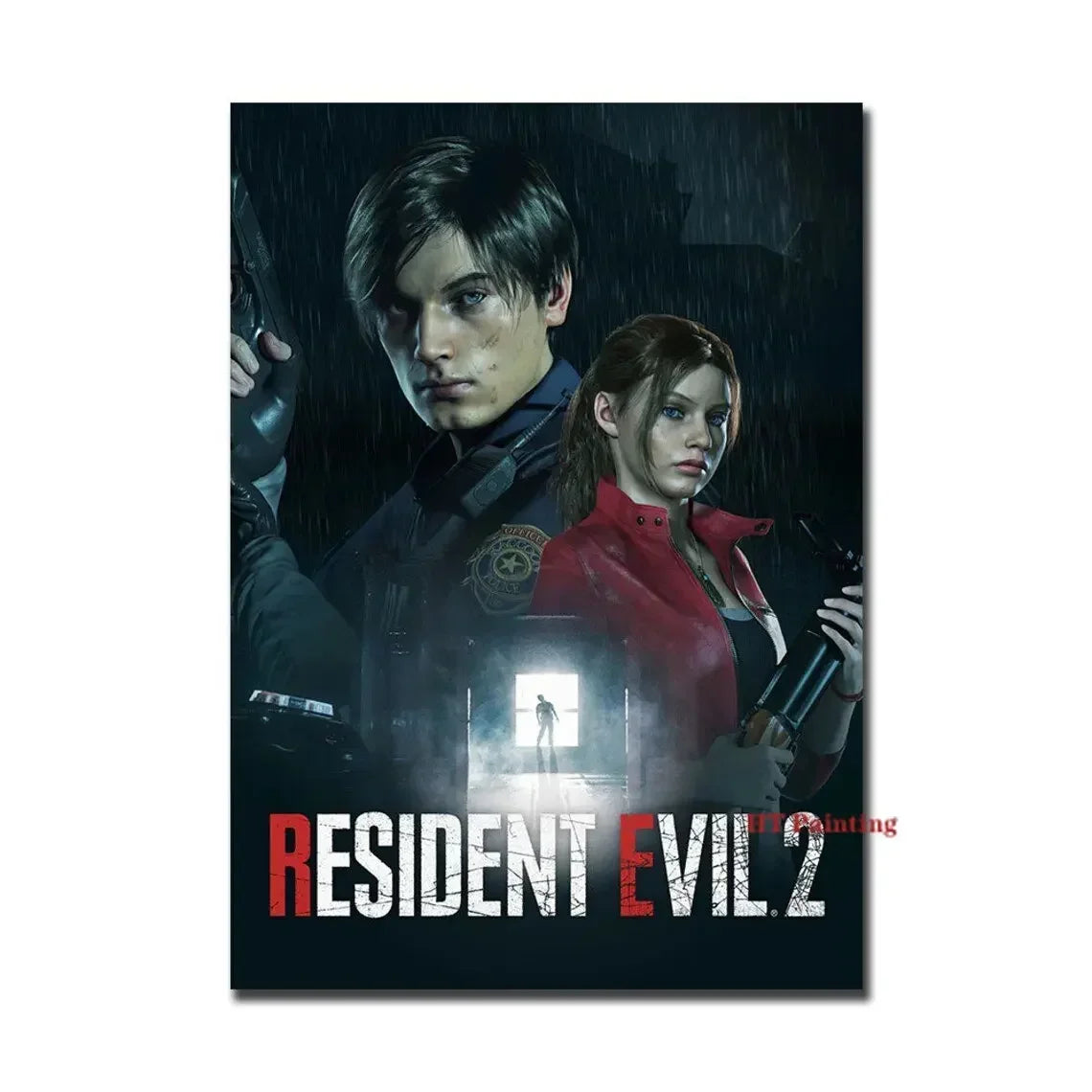 Classic Hot Video Game Resident-Evil 2 3 4 All Characters Vintage Poster Canvas Painting Wall Art Pictures Home Gamer Room De Peaceful Pleasures Health and Wellness 6 50x70cm