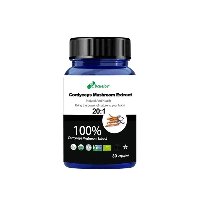 Pure Cordyceps Mushroom Extract – Energy & Immune Support Capsules