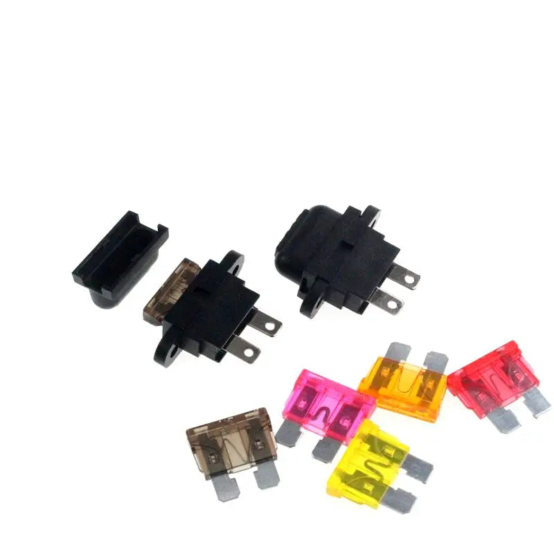5sets Waterproof Auto Standard Middle Fuse Holder + Car Boat Truck ATC ATO Blade Fuse 5A 7.5A 10A 15A 20A 25A 30A 35A 40A Peaceful Pleasures Health and Wellness