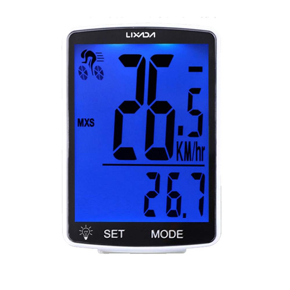 LIXADA IPX6 Waterproof Cycle Measurable Temperature Stopwatch