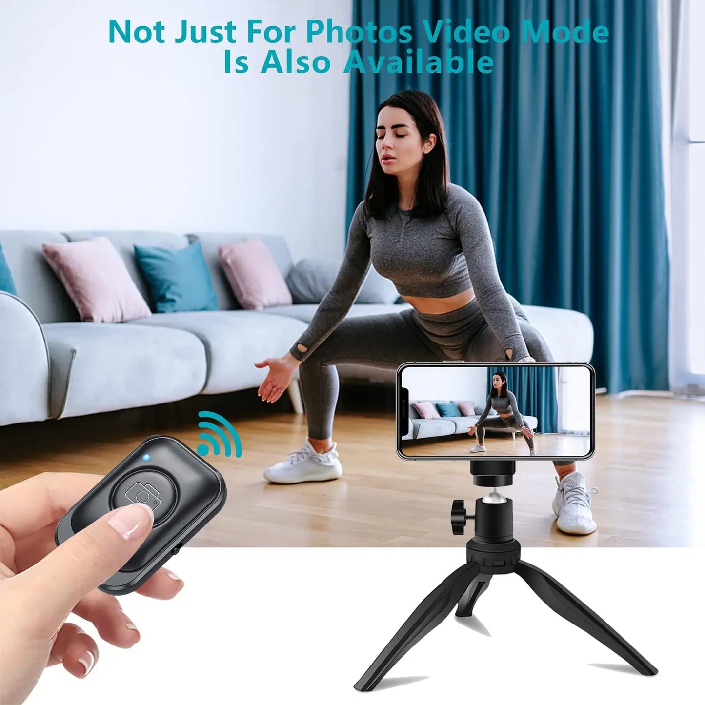 Bluetooth Selfie Shutter Remote – Wireless Camera Controller