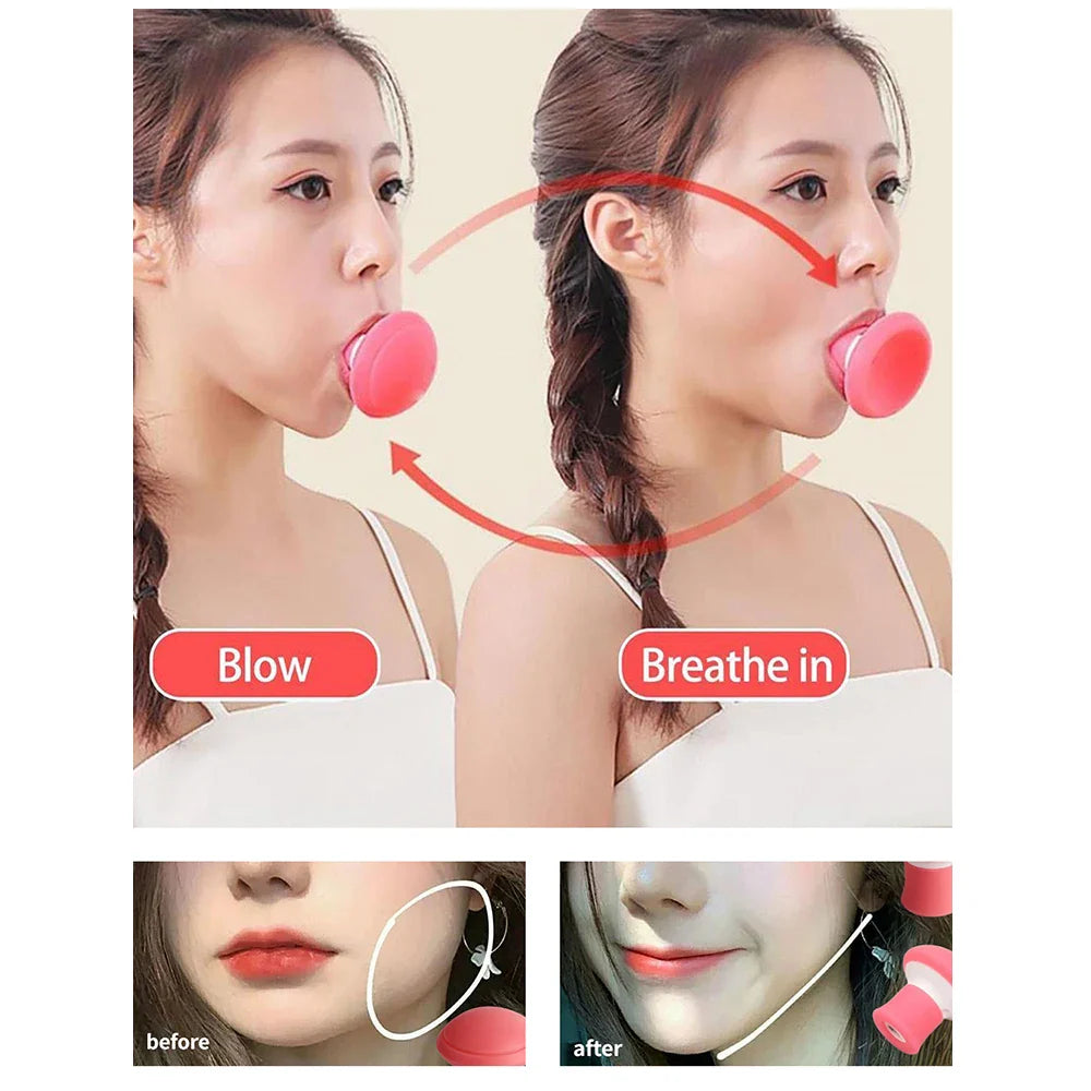Silicone Jawline Exerciser & Face Firming Massager Tool