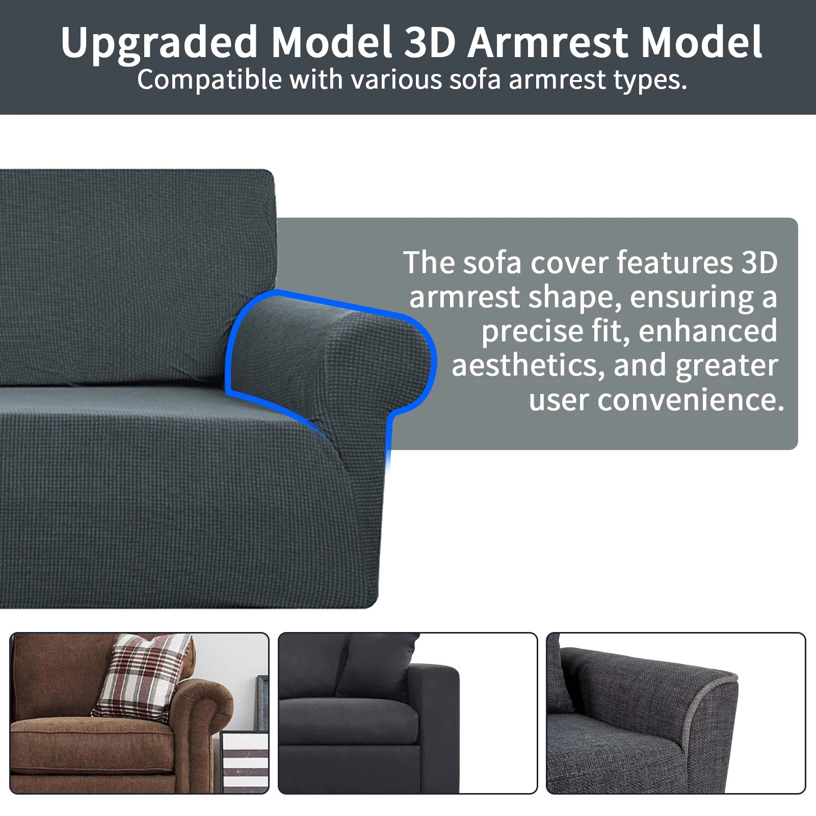 2/3/4/5 Piece Sofa Covers for 1/2/3/4 Cushion Couch Slipcover Soft Stretch Furniture Covers for Dogs Non Slip Sofa Protector Peaceful Pleasures Health and Wellness