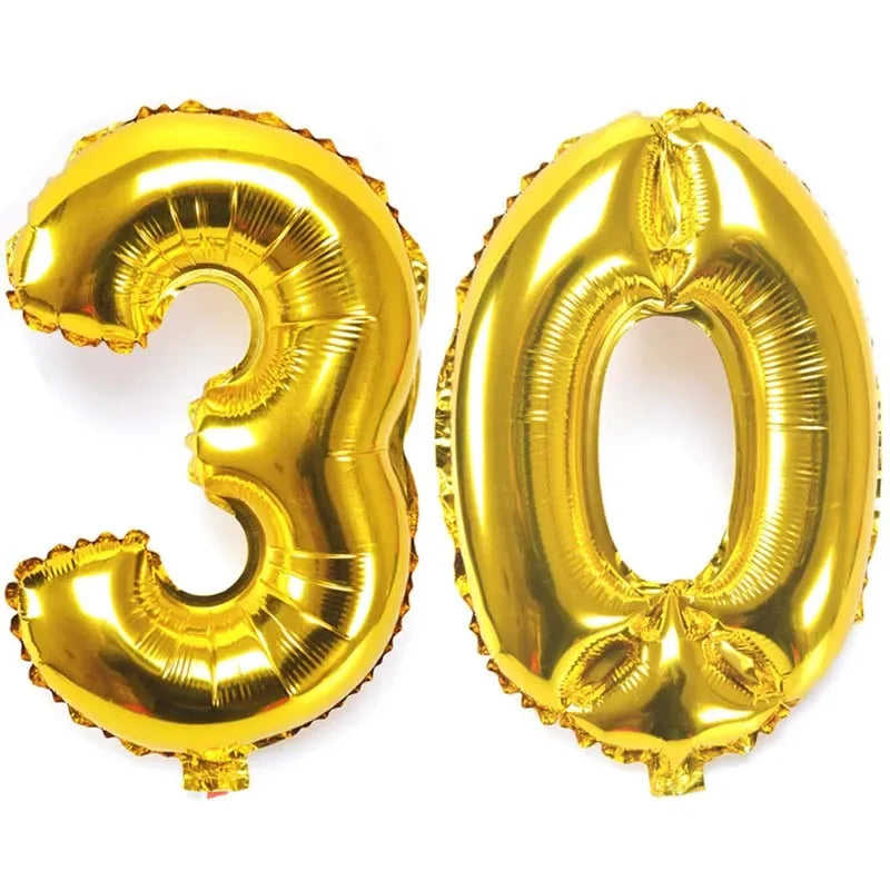 Number Confetti Balloons 30 40 50 60 Birthday Anniversary Decor Party Balloon Decor Peaceful Pleasures Health and Wellness 32 inch balloon 30