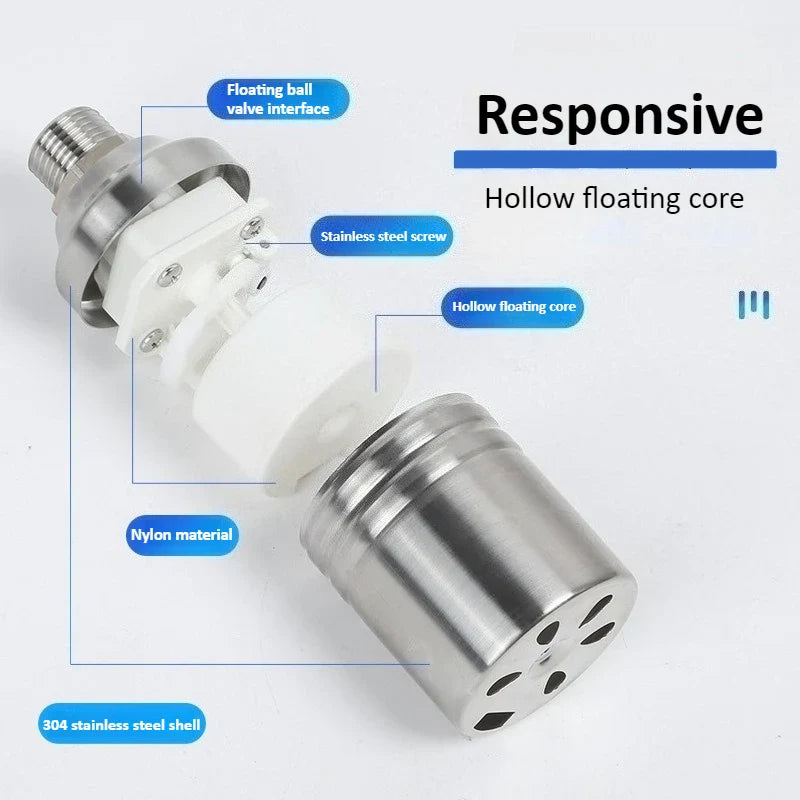304 Stainless Steel Float Ball Valve – Auto Water Level Control