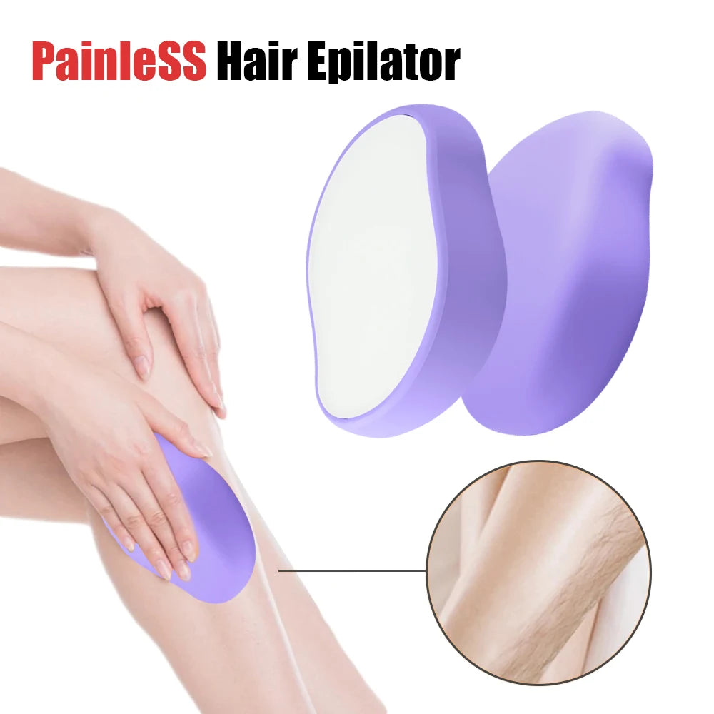 Painless Physical Nano Epilator Safe Easy to Clean Reusable Hair Removal Stone Male Female Body Beauty Care Hair Removal Tool Peaceful Pleasures Health and Wellness