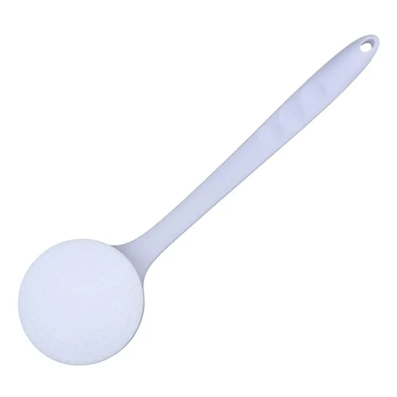 Multi-Function Lotion Sunscreen Ointment Applicator Long Handle Body Cleaner Shower Brush Free Sunscreen Back Applicator Peaceful Pleasures Health and Wellness White