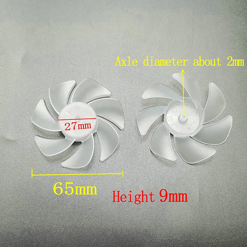 7-Blade Plastic Cooling Fan Blade for Hair Dryer 35–65mm