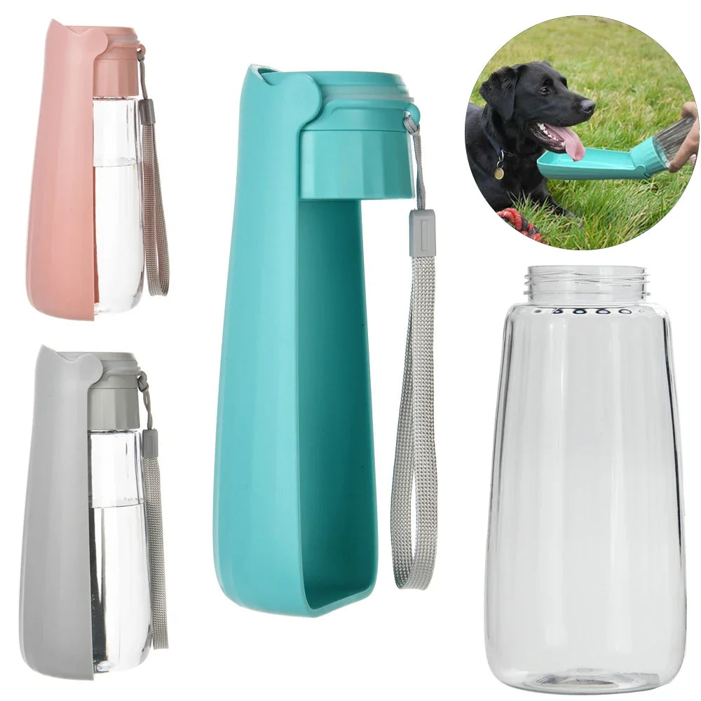 Portable Leak-Proof Dog Water Bottle & Bowl – 550ml