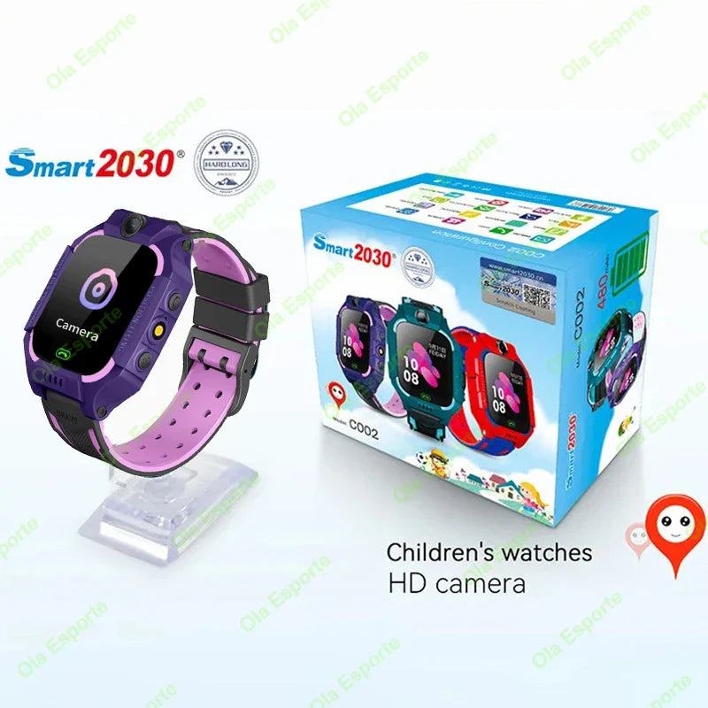 Kids Smart Watch 2G GPS LBS Tracker SOS Call Waterproof