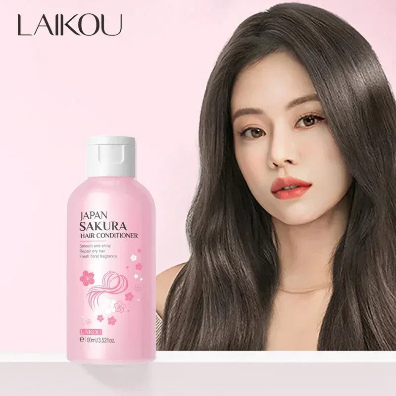 LAIKOU Sakura Shampoo & Hair Conditioner – Repair, Smooth & Nourish Peaceful Pleasures Health and Wellness