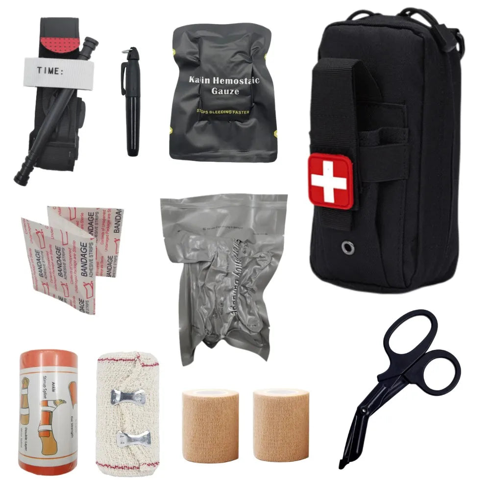 First aid kit EDC First aid kit Molle IFAK First aid kit EMT Survival tourniquet bandage Israel bandage Peaceful Pleasures Health and Wellness