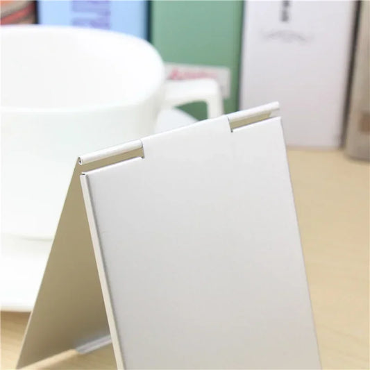 Mini Foldable Pocket Vanity Mirror | Compact Aluminum Makeup Mirror Compact Vanity Mirror Peaceful Pleasures Health and Wellness