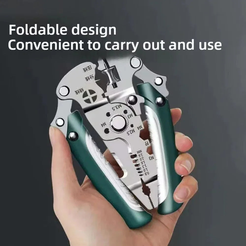 Foldable Wire Stripper Pulley Design Multi-function Electrician
