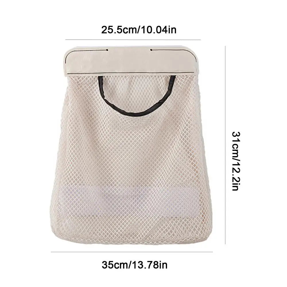 Wall Mounted Mesh Storage Bag | No-Drill Door Organiser