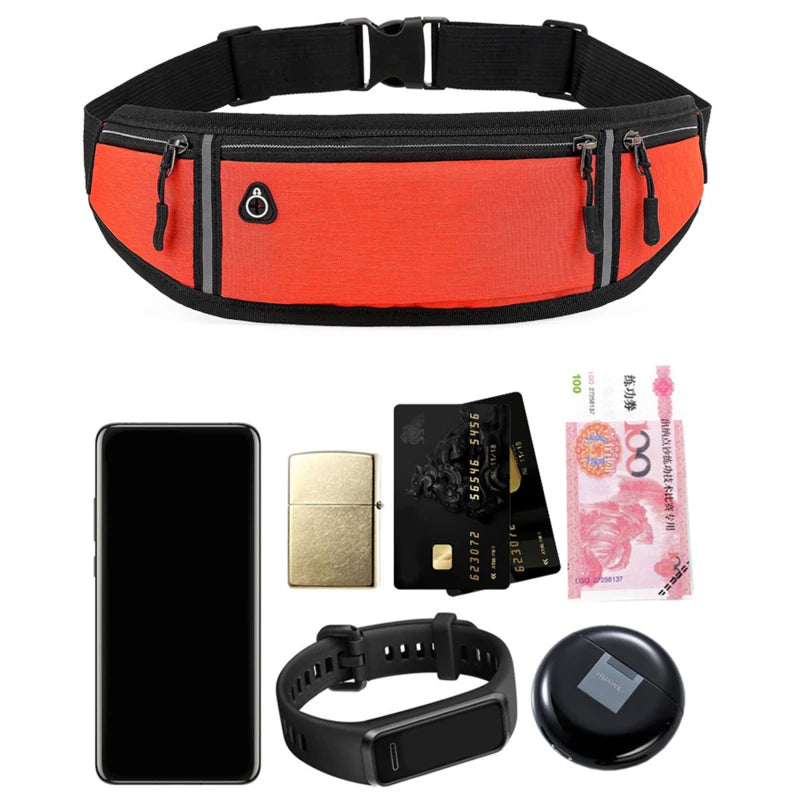 Fitness Cycling Walking Waist Bag Running Phone Bags Unisex Outdoor Equipment Waterproof Invisible Portable Chest Packet Peaceful Pleasures Health and Wellness