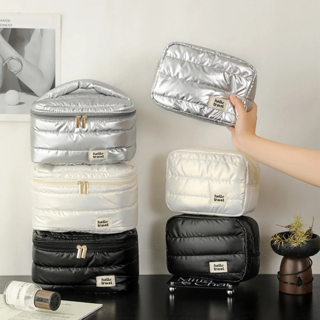 Large Waterproof Travel Makeup Bag – Women's Cosmetic Organizer