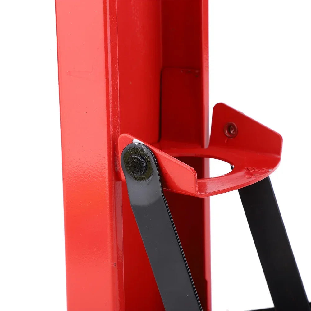 Can Crusher Red Steel Rubber Handle Plastic Bottle Recycling Tool
