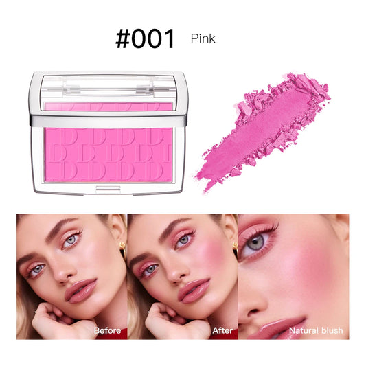 Matte Natural Cheek Tint Blush Palette Face Contouring Face Blusher Single Waterproof Matte Peach Rouge Contour Shadow Palette M Peaceful Pleasures Health and Wellness 001