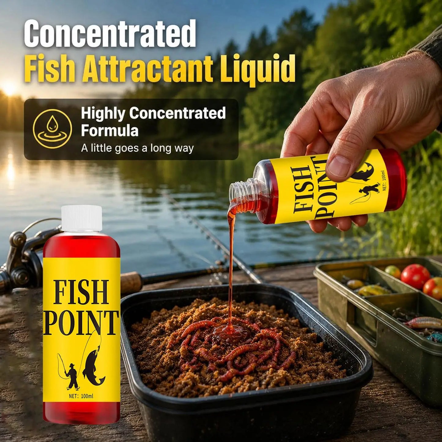100ml Fish Attractant Liquid | Trout, Bass, Carp & Tilapia Scent