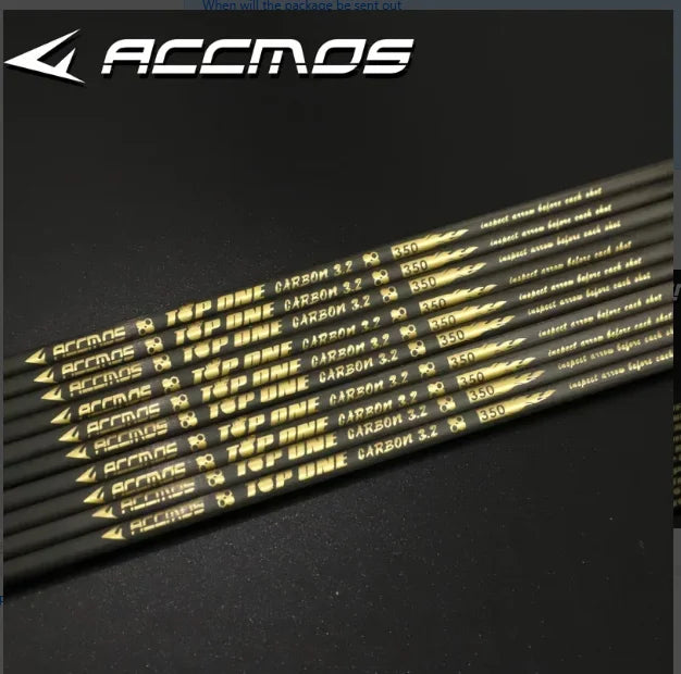 ID3 2 0 001 Pure Carbon Arrow Shaft Spine 350 400 500 550 600 650 700
