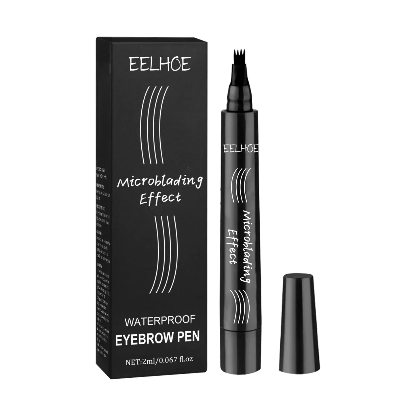 EELHOE 4-Point Microblading Eyebrow Pen | Waterproof, 5 Colors
