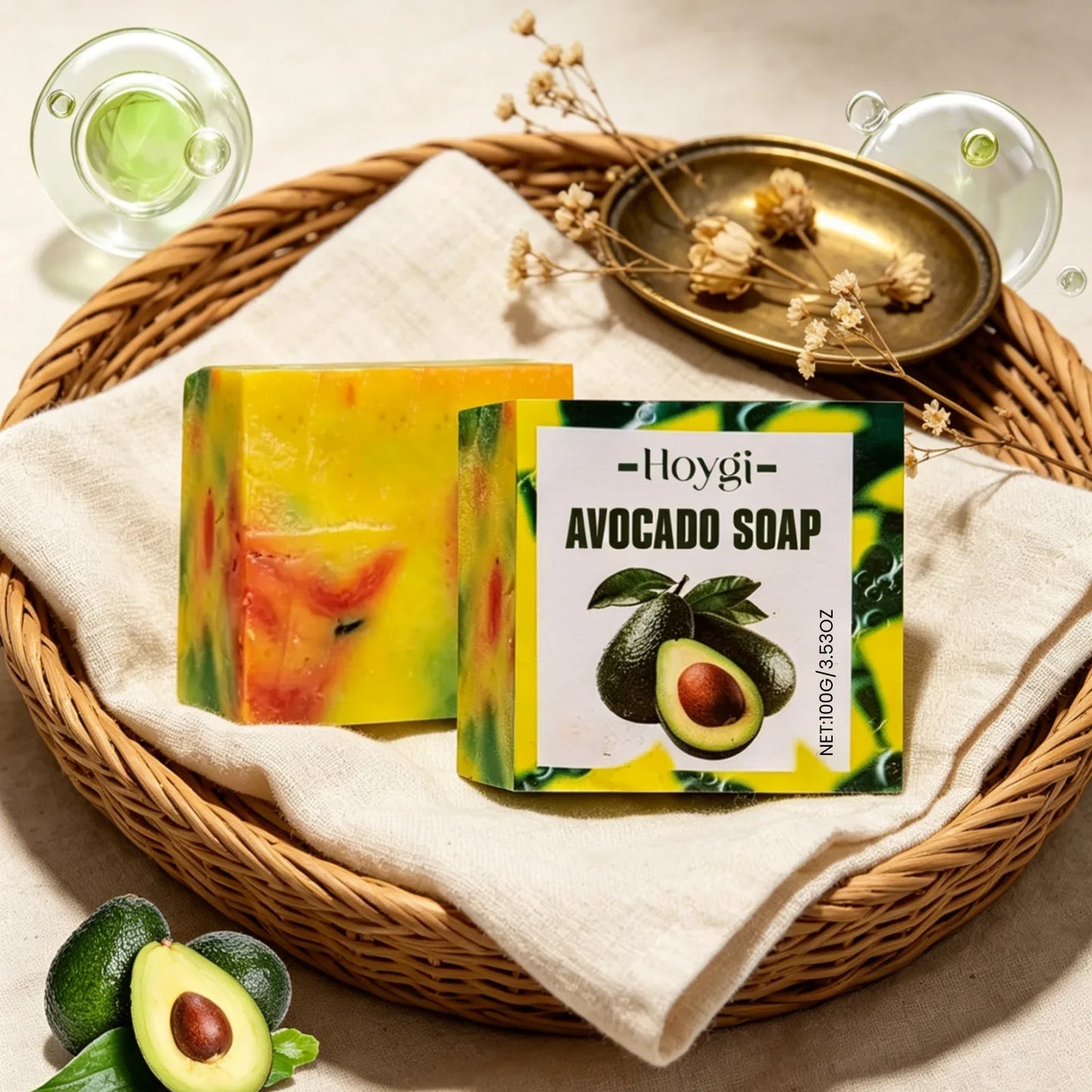 Hoygi Avocado Natural Handmade Soap – Brightening & Moisturizing