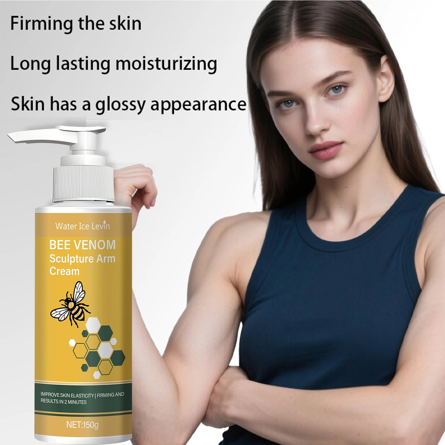 Bee Venom Arm Cream – Firming & Moisturizing with Turmeric & Coconut Oil