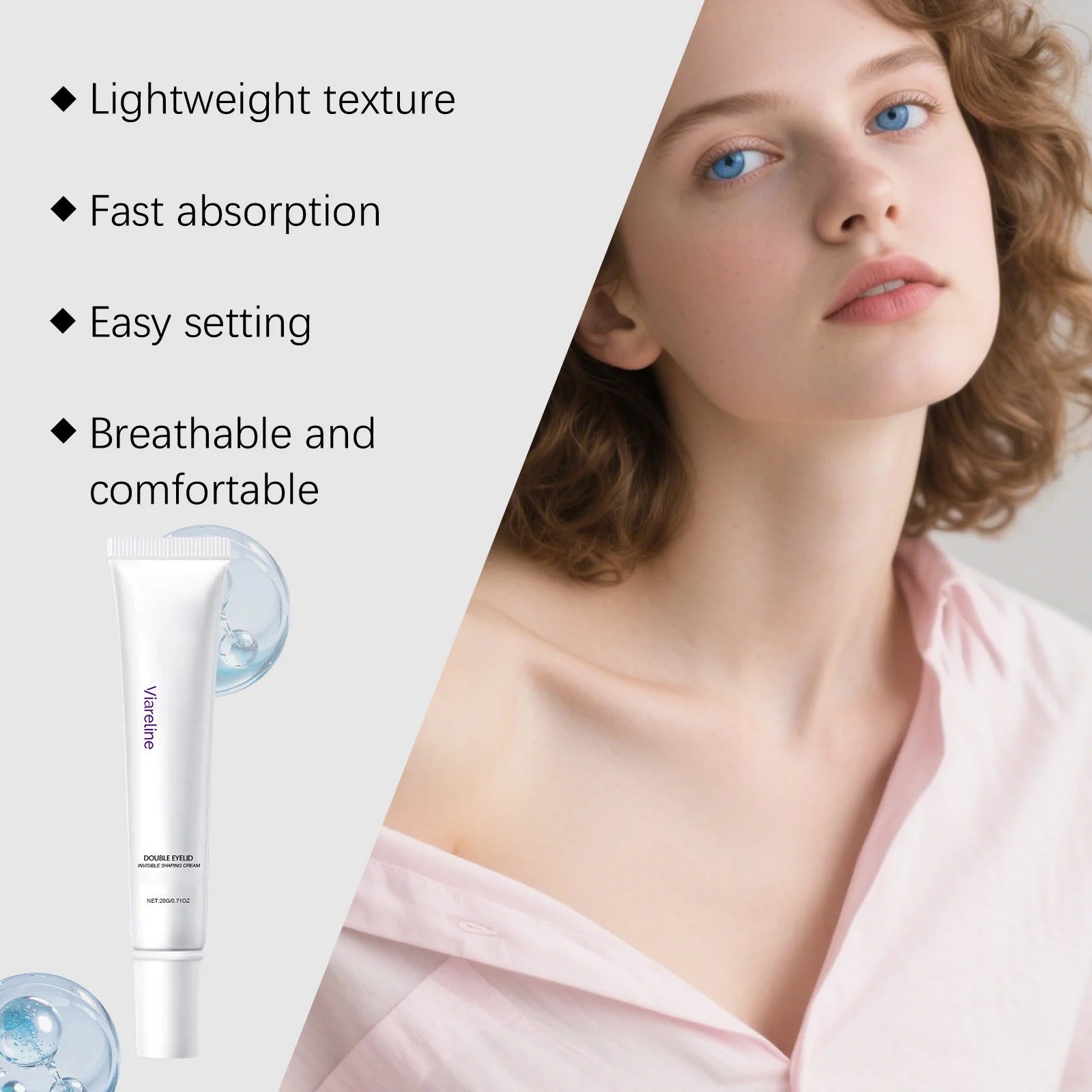 Double Eyelid Shaping Cream Long Lasting Eyelid Lifting Natural Shaping Invisible Flexible Support Waterproof Beauty Makeup Tool Peaceful Pleasures Health and Wellness