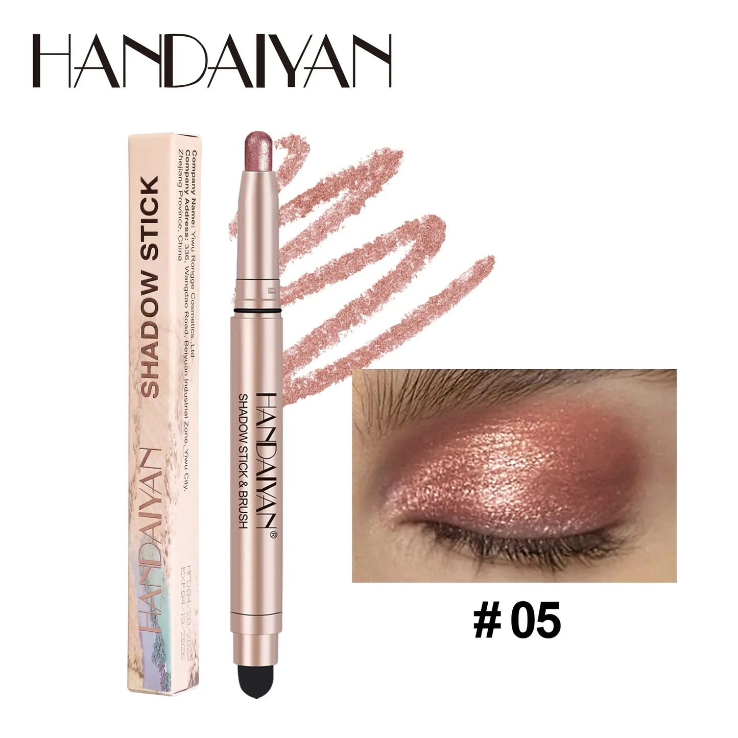 Waterproof Eyeshadow Pencil Stick | Matte Metallic Glitter