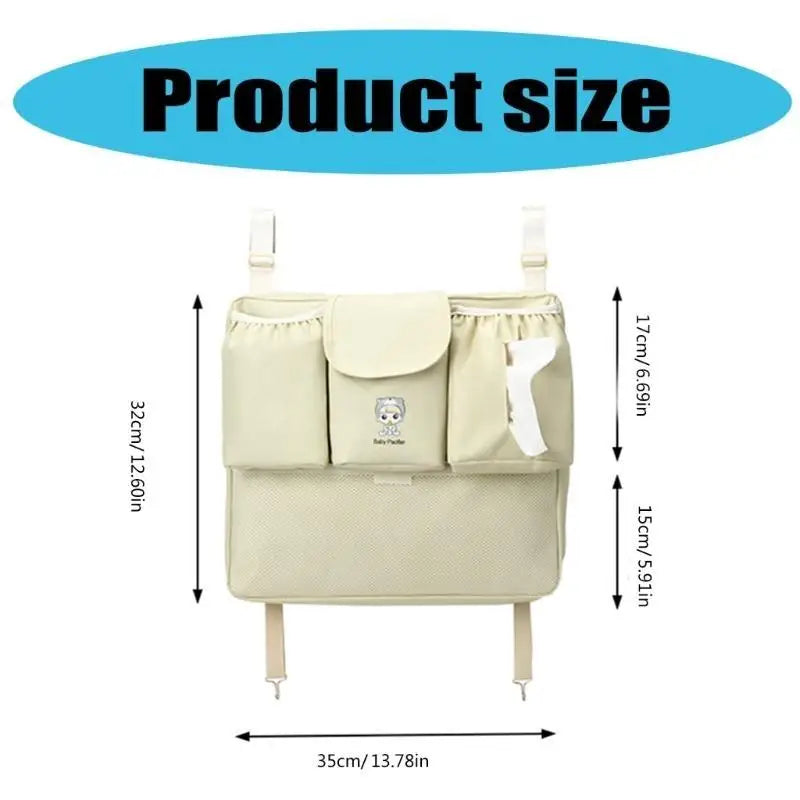 Baby Stroller Hanging Organizer Bag | Diaper & Bottle Holder