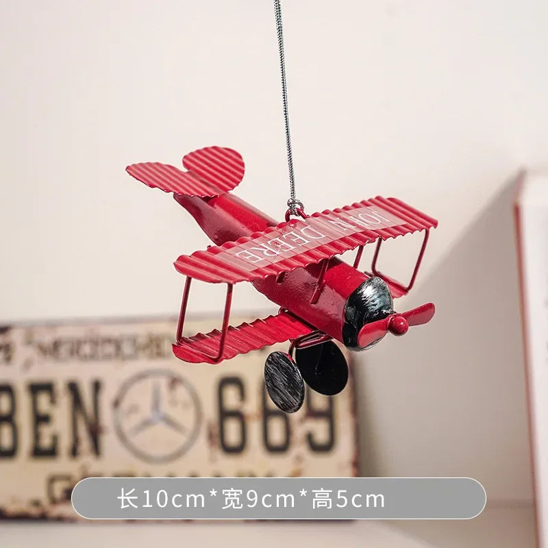 Mini Iron Pedal Small Motorcycle Model Handmade Ornaments Creative Small Moto Statue Miniatures Art Crafts Decoration Kids Gift Peaceful Pleasures Health and Wellness S red